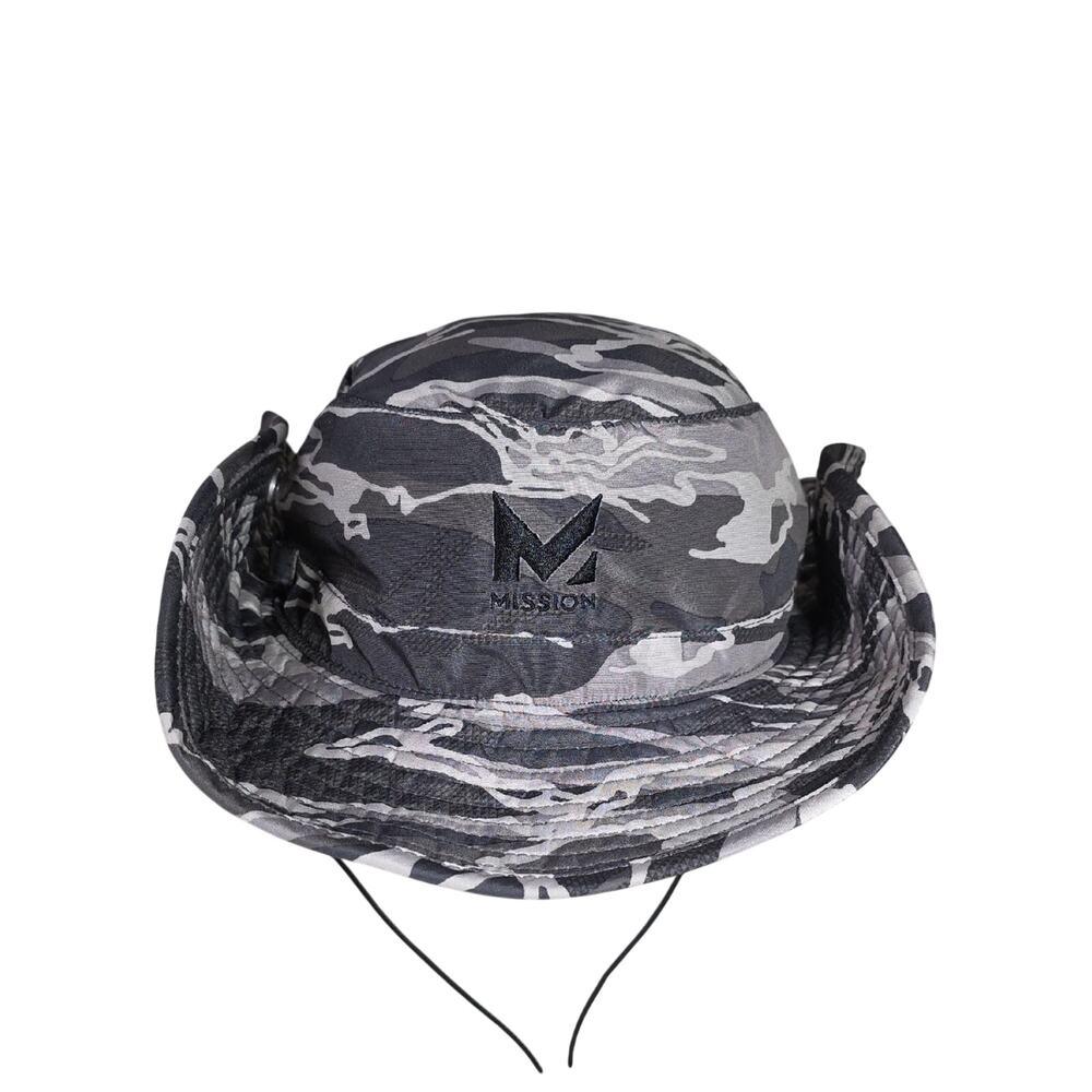 Mission Cooling Bucket Hat Gra;y Camo Adult